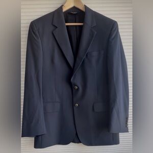 Jos. A. Bank Traveler Collection Blazer Men 39R Navy Blue Tailored Fit Wool